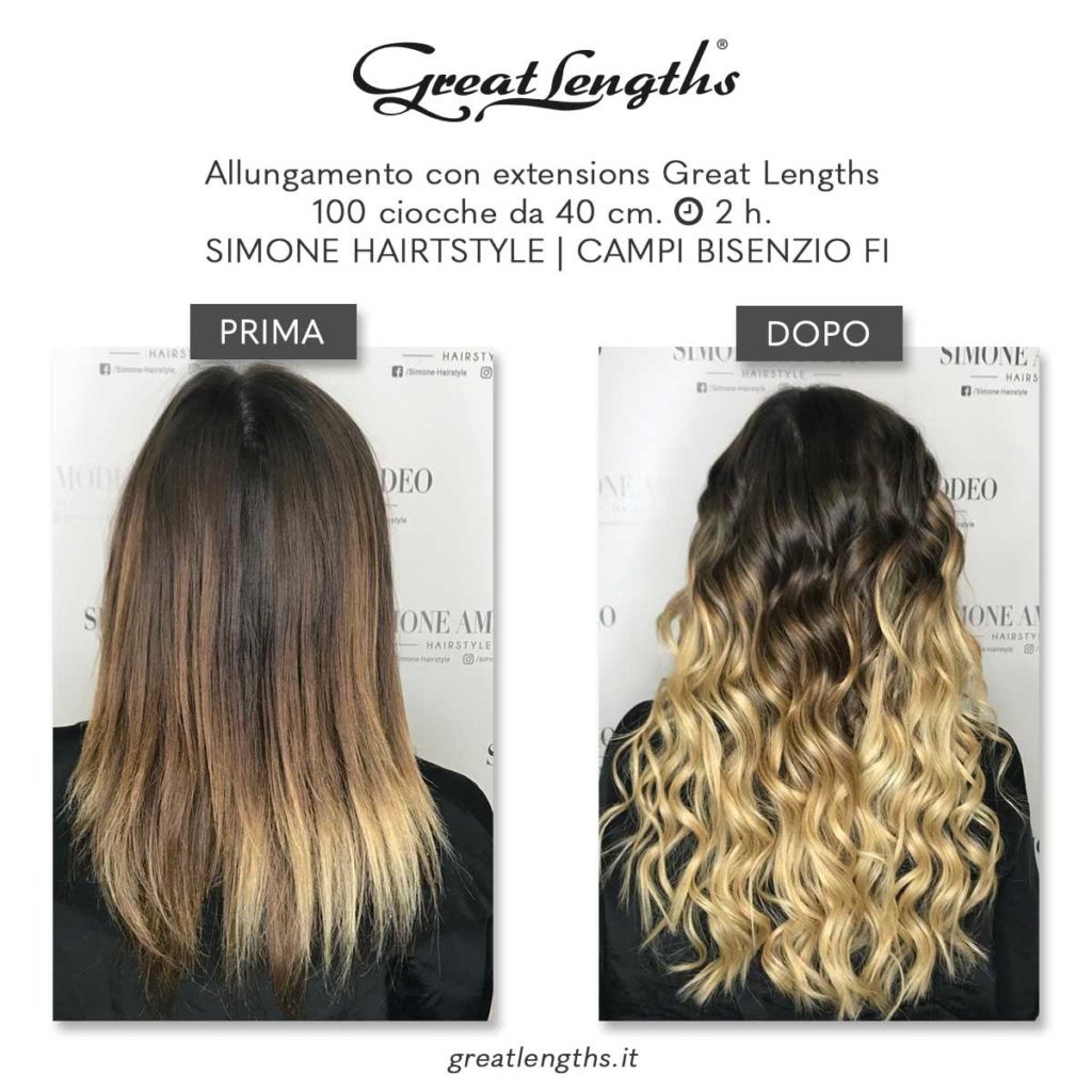 Simone hairtstyle | Extensions Great Lengths a Campi Bisenzio